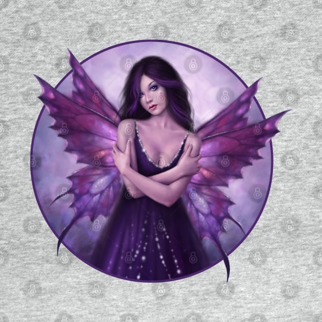 Mirabella Purple Butterfly Fairy by silverstars